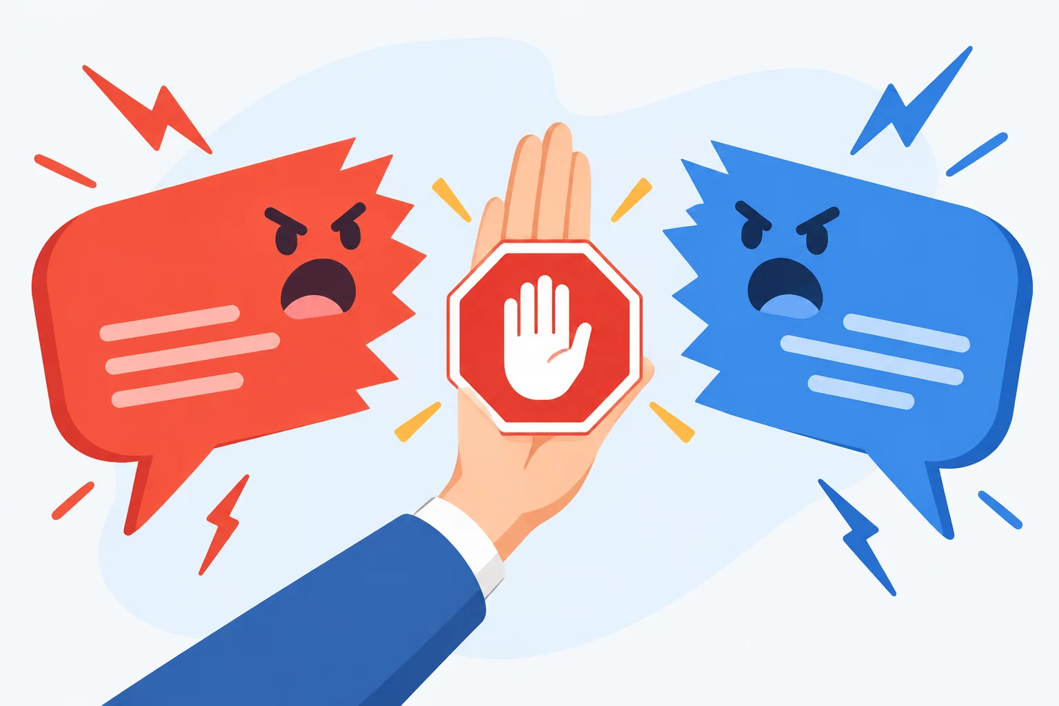 How to Gracefully De-escalate Heated Text Debates in Team Chats